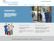 Tablet Screenshot of bobuniformes.com.br